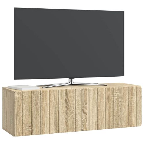 Стенно монтиран ТВ шкаф Дъб сонома 98 x 31 x 30 см