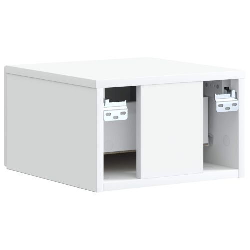 Спален шкаф с монтаж на стена 2 pcs Бяло 33 x 34,5 x 20 см