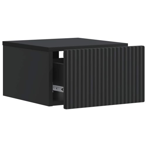 Спален шкаф с монтаж на стена Черно 33 x 34,5 x 20 см