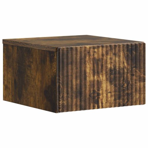Спален шкаф с монтаж на стена с чекмедже 2 pcs Опушен дъб