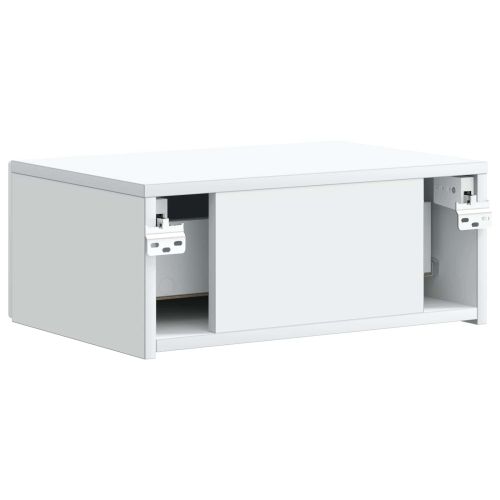 Спален шкаф с монтаж на стена 2 pcs Бяло 49 x 34,5 x 20 см