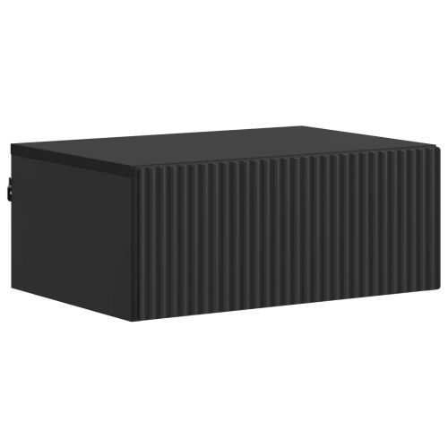 Спален шкаф с монтаж на стена Черно 49 x 34,5 x 20 см