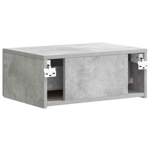 Спален шкаф с монтаж на стена Бетонно сиво 49 x 34,5 x 20 см