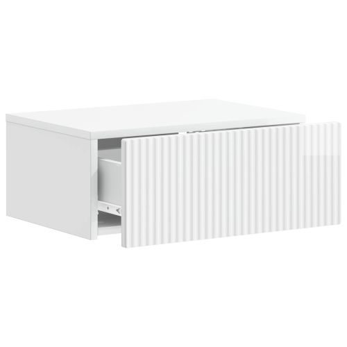 Спален шкаф с монтаж на стена Бял гланц 49 x 34,5 x 20 см