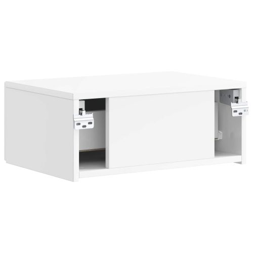 Спален шкаф с монтаж на стена 2 pcs Бял гланц 49 x 34,5 x 20 см