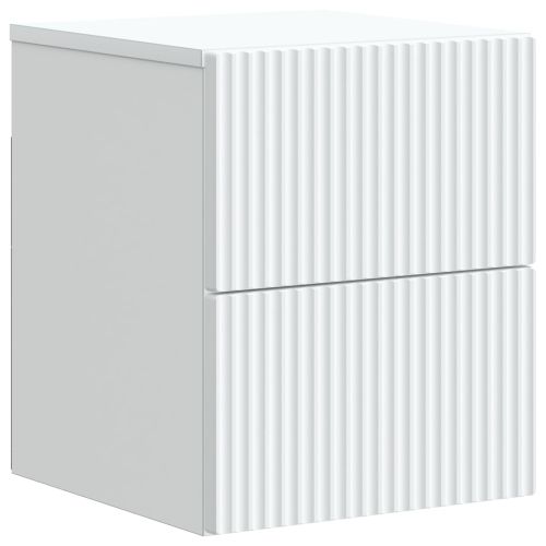 Спален шкаф с монтаж на стена 2 pcs Бяло 33 x 34,5 x 40 см