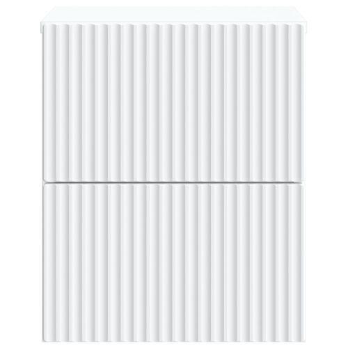 Спален шкаф с монтаж на стена 2 pcs Бяло 33 x 34,5 x 40 см
