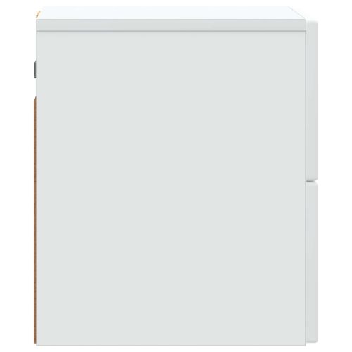 Спален шкаф с монтаж на стена 2 pcs Бяло 33 x 34,5 x 40 см