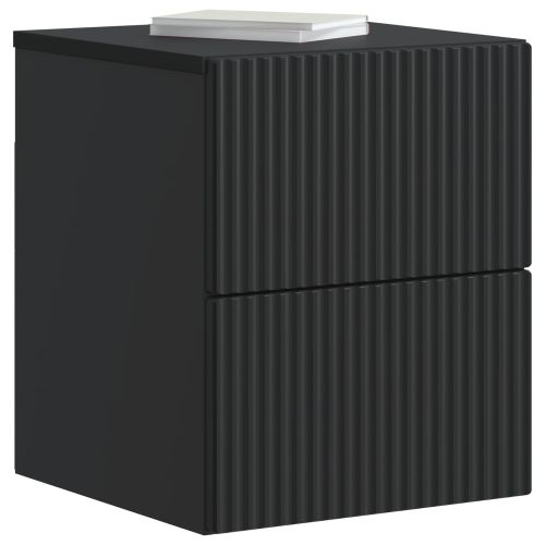 Спален шкаф с монтаж на стена 2 pcs Черно 33 x 34,5 x 40 см