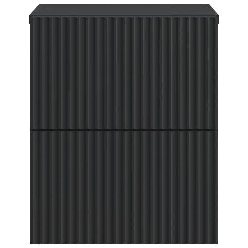 Спален шкаф с монтаж на стена 2 pcs Черно 33 x 34,5 x 40 см