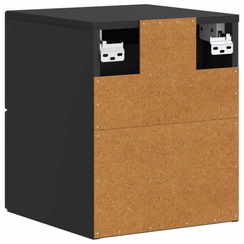 Спален шкаф с монтаж на стена 2 pcs Черно 33 x 34,5 x 40 см