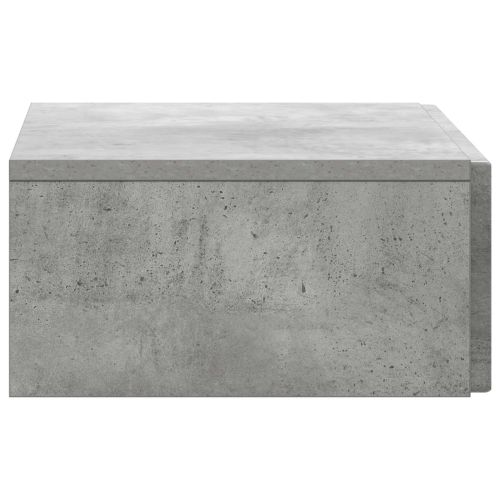 Стенен страничен масичка Бетонно сиво 59 x 34,5 x 17 см