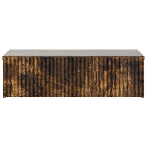 Стенен страничен масичка Опушен дъб 59 x 34,5 x 17 см