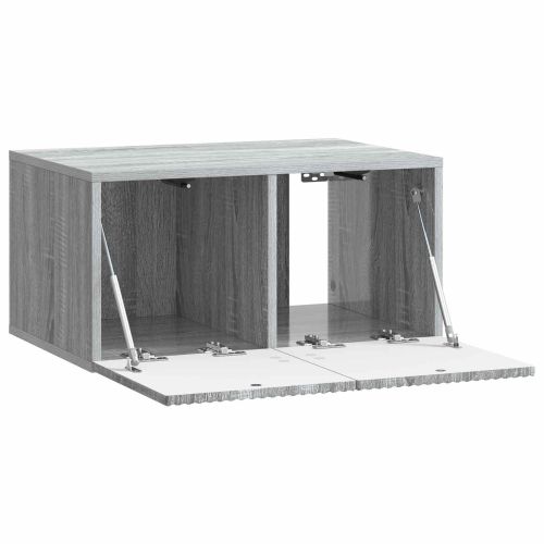 Стенно монтиран ТВ шкаф Сива сонома 59,5 x 41 x 30 см