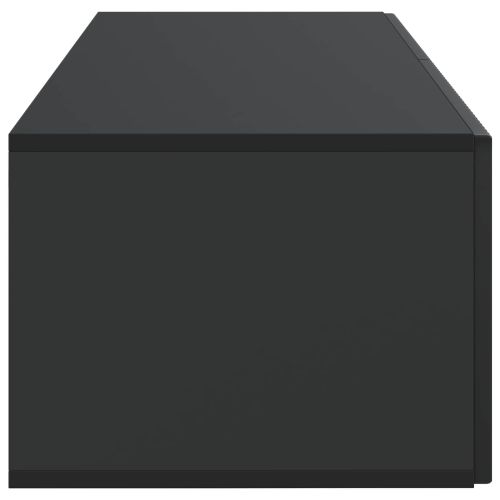 Стенно монтиран ТВ шкаф Черно 98 x 41 x 30 см