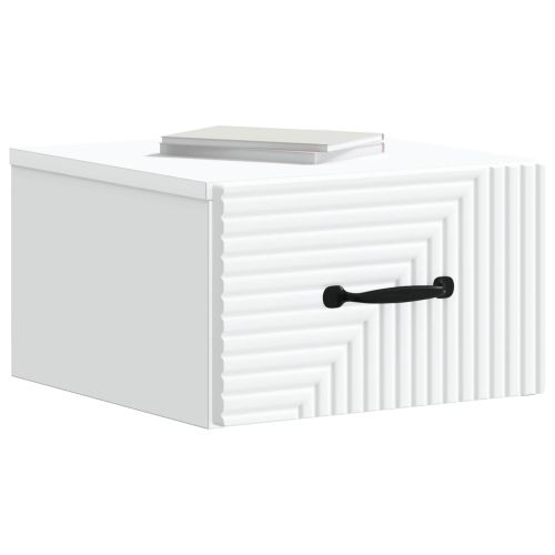 Спален шкаф с монтаж на стена 2 pcs Бяло 34,5 x 33 x 20 см