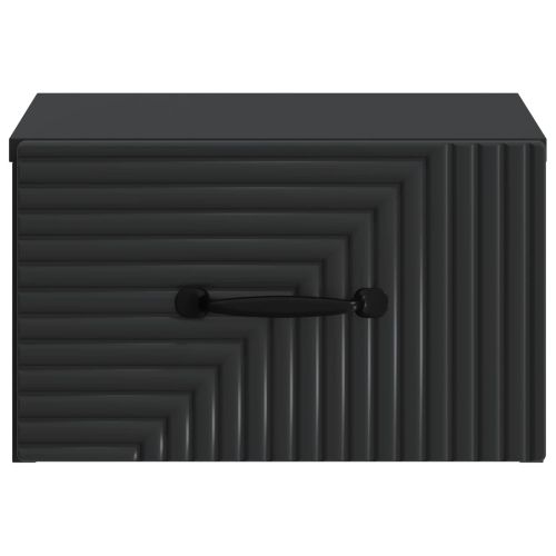 Спален шкаф с монтаж на стена Черно 34,5 x 33 x 20 см