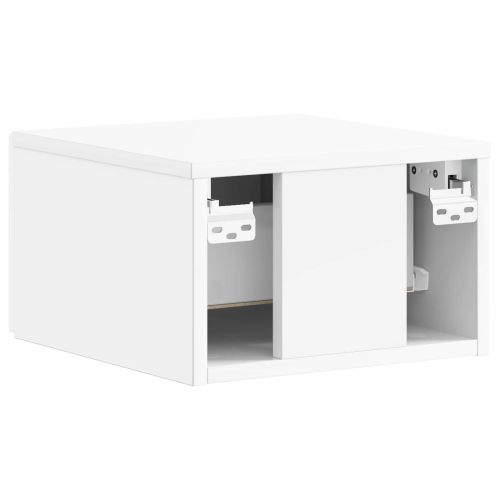 Спален шкаф с монтаж на стена 2 pcs Бял гланц 34,5 x 33 x 20 см