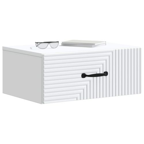 Спален шкаф с монтаж на стена 2 pcs Бяло 49 x 34,5 x 20 см