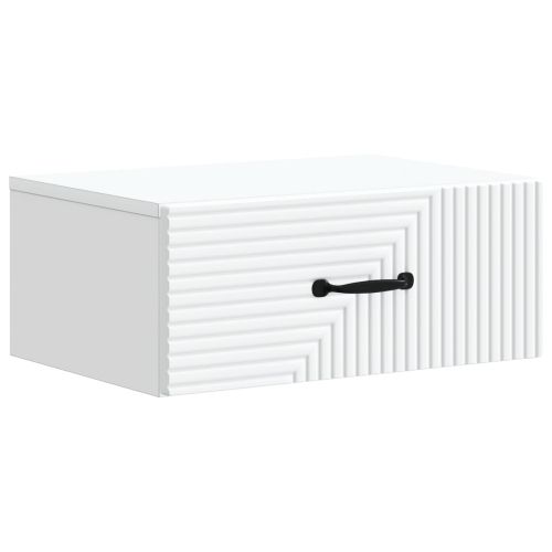Спален шкаф с монтаж на стена 2 pcs Бяло 49 x 34,5 x 20 см