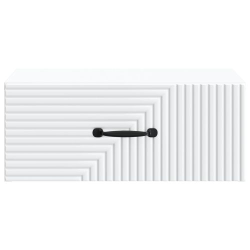Спален шкаф с монтаж на стена 2 pcs Бяло 49 x 34,5 x 20 см