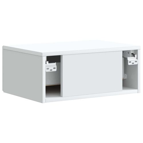 Спален шкаф с монтаж на стена 2 pcs Бяло 49 x 34,5 x 20 см