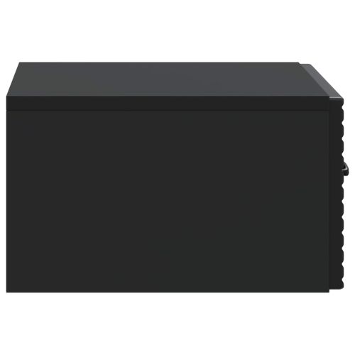 Спален шкаф с монтаж на стена 2 pcs Черно 49 x 34,5 x 20 см