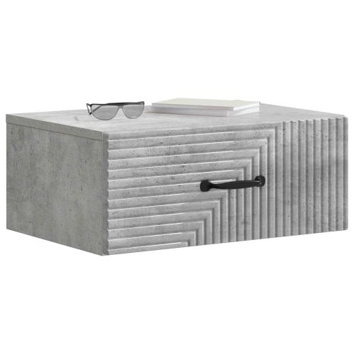 Спален шкаф с монтаж на стена Бетонно сиво 49 x 34,5 x 20 см