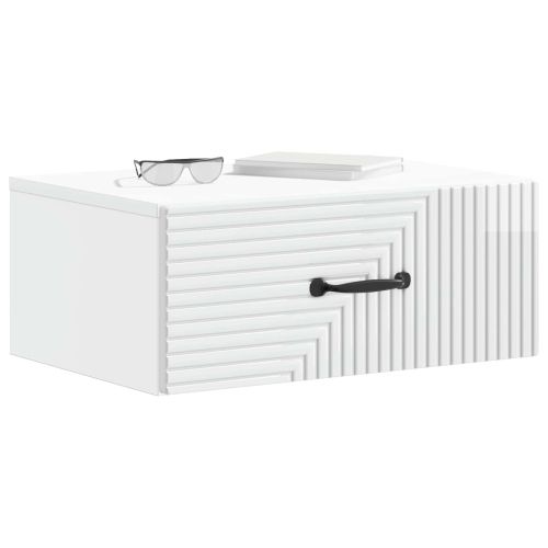 Спален шкаф с монтаж на стена Бял гланц 49 x 34,5 x 20 см
