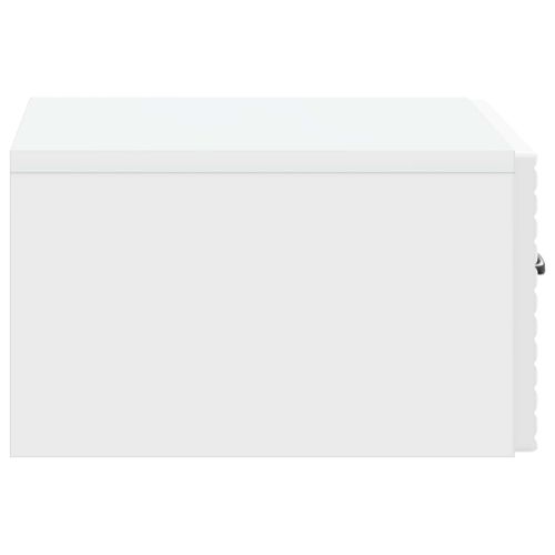 Спален шкаф с монтаж на стена Бял гланц 49 x 34,5 x 20 см
