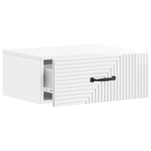Спален шкаф с монтаж на стена 2 pcs Бял гланц 49 x 34,5 x 20 см