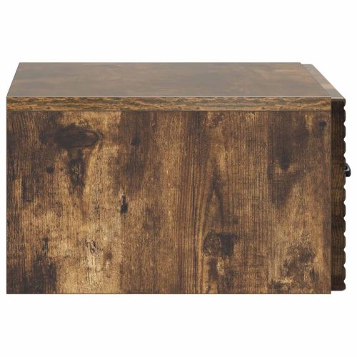 Спален шкаф с монтаж на стена Опушен дъб 49 x 34,5 x 20 см