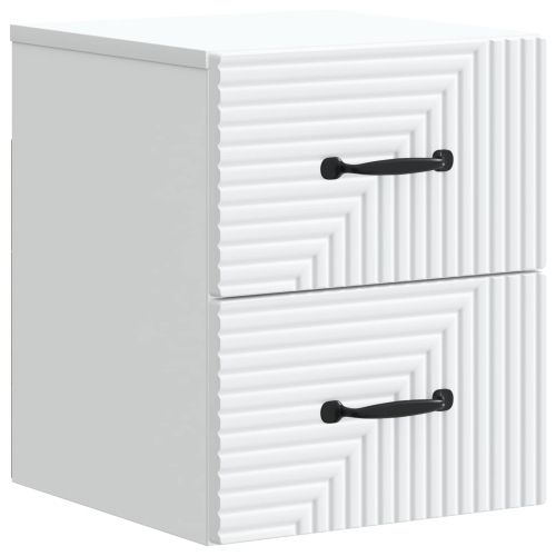 Спален шкаф с монтаж на стена 2 pcs Бяло 34,5 x 33 x 40 см