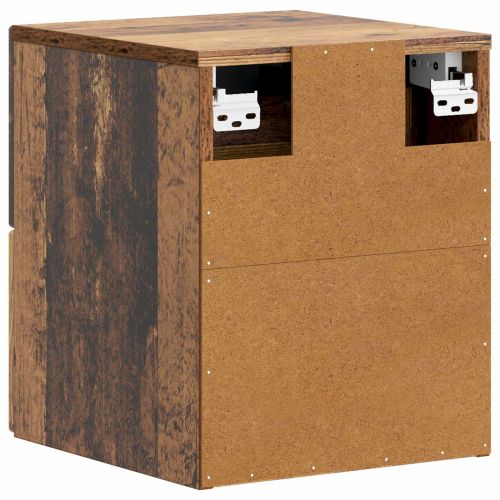 Спален шкаф с монтаж на стена Старо дърво 34,5 x 33 x 40 см