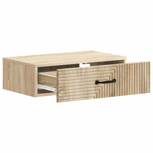 Стенен страничен масичка Дъб сонома 59 x 34,5 x 17 см