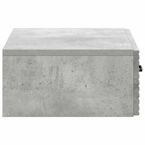 Стенен страничен масичка Бетонно сиво 59 x 34,5 x 17 см