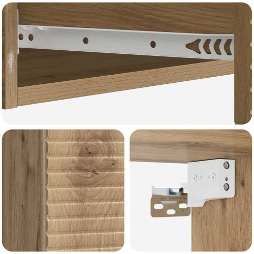 Стенен страничен масичка Дъб артизан 87,5 x 34,5 x 17 см