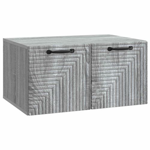 Стенно монтиран ТВ шкаф Сива сонома 59,5 x 41 x 30 см