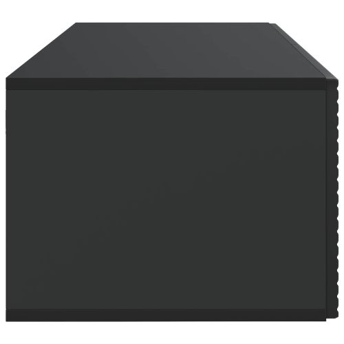 Стенно монтиран ТВ шкаф Черно 78,5 x 41 x 30 см