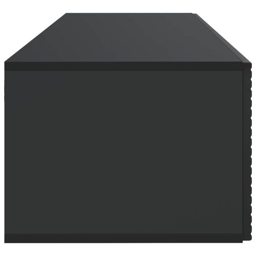Стенно монтиран ТВ шкаф Черно 98 x 41 x 30 см