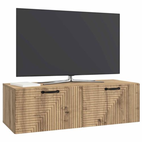 Стенно монтиран ТВ шкаф Дъб артизан 98 x 41 x 30 см