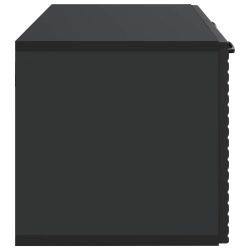 Стенно монтиран ТВ шкаф Черно 59,5 x 31 x 30 см