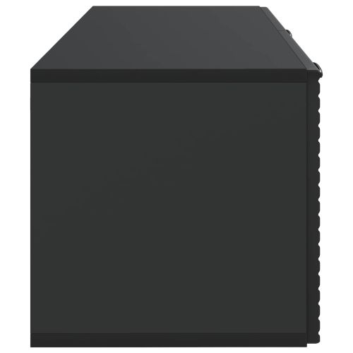 Стенно монтиран ТВ шкаф Черно 78,5 x 31 x 30 см