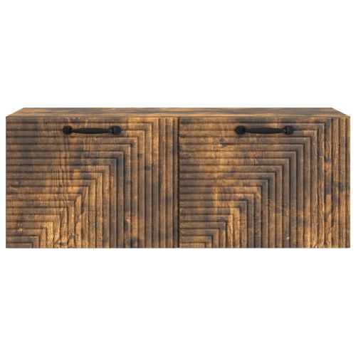 Стенно монтиран ТВ шкаф Опушен дъб 78,5 x 31 x 30 см