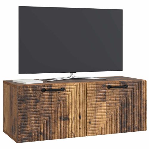 Стенно монтиран ТВ шкаф Старо дърво 78,5 x 31 x 30 см