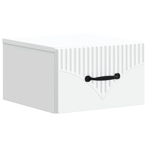 Спален шкаф с монтаж на стена 2 pcs Бяло 34,5 x 33 x 20 см