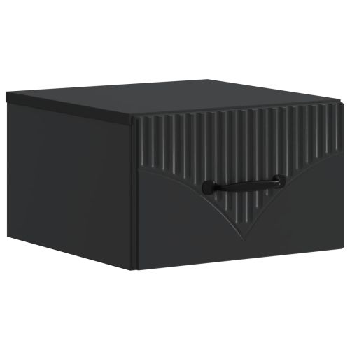 Спален шкаф с монтаж на стена Черно 34,5 x 33 x 20 см