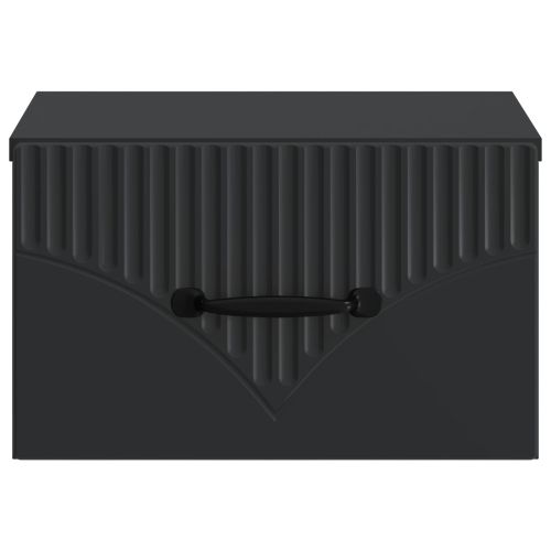 Спален шкаф с монтаж на стена 2 pcs Черно 34,5 x 33 x 20 см