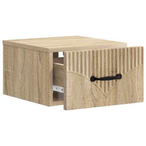 Спален шкаф с монтаж на стена Дъб сонома 34,5 x 33 x 20 см