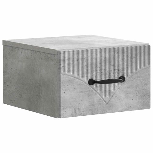 Спален шкаф с монтаж на стена Бетонно сиво 34,5 x 33 x 20 см